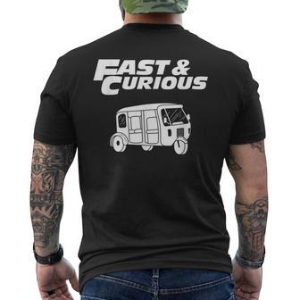 Rápido Curioso Coche Amantes Del Automovilismo Motor Regalo Camiseta Hombre Estampado Espalda - Regaloses
