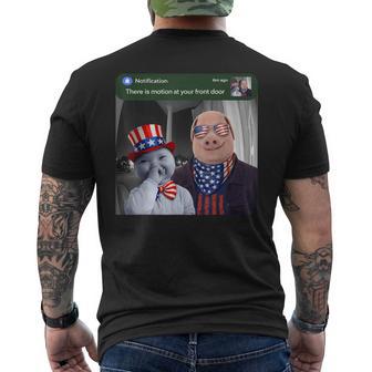 There Is Motion At Your Front Door John Pork And Ai Baby Men's T-shirt Back Print - Thegiftio UK