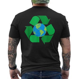 Recyclage Planète Terre Protection Du Climat Protection De L'environnement Cadeau Écologique T-shirt imprimé au dos - Cadeauxyz