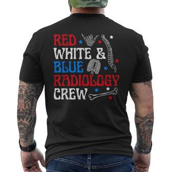 Red White Blue Radiology Crew 4Th Of July X-Ray Radiologist Men's T-shirt Back Print - Thegiftio UK