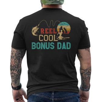 Reel Cool Bonus Dad Fishing Father’S Day Fisherman Dad Men's T-shirt Back Print | Seseable UK