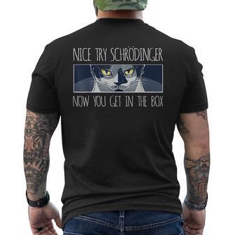 Regalo Di Psicologia Bello Provarechrödinger Orai Ottiene Nellacatola T-shirt da uomo con stampa posteriore - Novitaregali