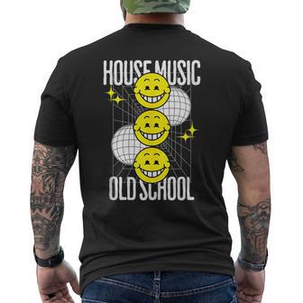 Regalo Para Dj De Música Houseonriente Rave De Los 90 De Oldkool In Mangas Camiseta Hombre Estampado Espalda - Regaloses