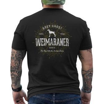 Regalo Para Los Amantes Del Perro Braco De Weimar In Mangas Camiseta Hombre Estampado Espalda - Regaloses