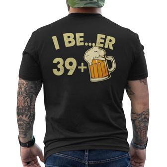 Regalo Per Il 40° Compleanno Divertente Bavaglio Per Bevitori Di Birra Di 40 Anni T-shirt da uomo con stampa posteriore - Novitaregali
