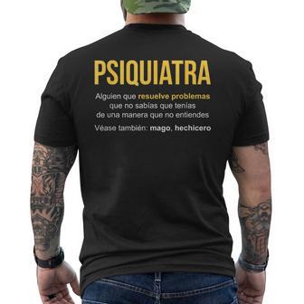 Regalo Psiquiatra Camiseta Hombre Estampado Espalda - Regaloses