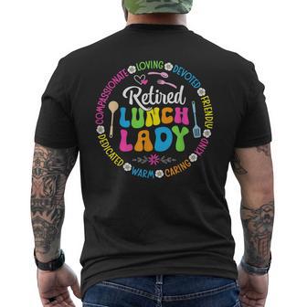 Retired Lunch Lady Appreciation Men's T-shirt Back Print - Monsterry UK