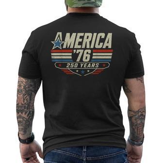 Retro America 250Th Anniversary 1776 2026 Patriotic Usa Men's T-shirt Back Print - Thegiftio UK