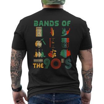 Retro Beliebte Musikbänder Der 90Er Jahre Lustigeintage Rock Band T-Shirt mit Rückendruck - Seseable