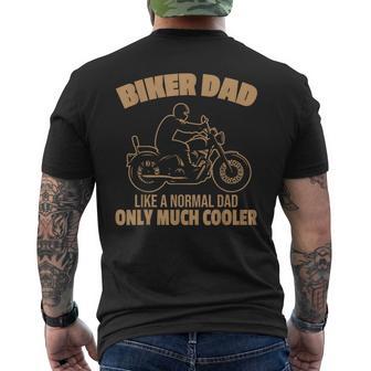 Retro Bikerater Motorrad Chopper Rider Papa Herren Mann T-Shirt mit Rückendruck - Seseable