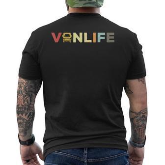 Retro Camper Buslife Caravan Camping -Intage Camper Bus T-Shirt mit Rückendruck - Seseable