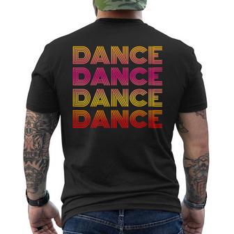 Retro Dance I Love Dancing Bailarín Adolescente Estudiante Profesor Camiseta Hombre Estampado Espalda - Regaloses
