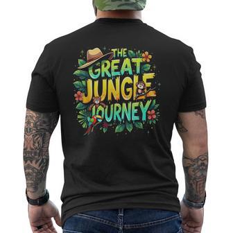 Retro The Great Jungle Journey Adventure Theme Vbs Apparel Men's T-shirt Back Print - Thegiftio UK