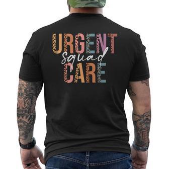 Retro Leopard Urgent Care Squad Emergency Department Er Rn Men's T-shirt Back Print - Thegiftio UK