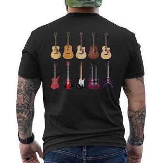 Retro L'instrument De Musique Guitare T-shirt imprimé au dos - Cadeauxyz