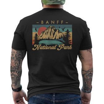 Retro Vintage Graphic Banff National Park Men's T-shirt Back Print - Thegiftio UK