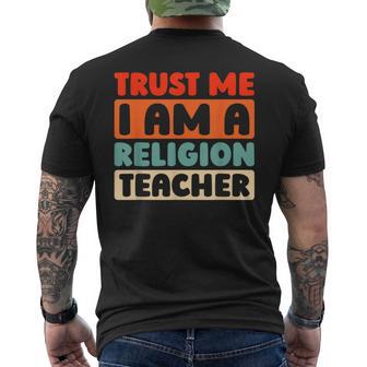 Retroeminario Professore -Intage Insegnante Religione T-shirt da uomo con stampa posteriore - Novitaregali
