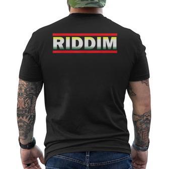 Riddim Heavytyle Rossoerde E Oro Dubstep Reggae T T-shirt da uomo con stampa posteriore - Novitaregali