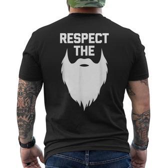 Rispetto La Barba Divertente Dicendoarcastico Umorismo Barba T-shirt da uomo con stampa posteriore - Novitaregali