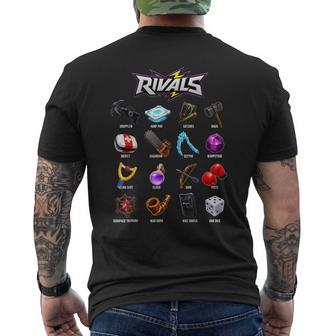 Rivals Showdown Squad Game Fun Meme Men's T-shirt Back Print - Thegiftio UK