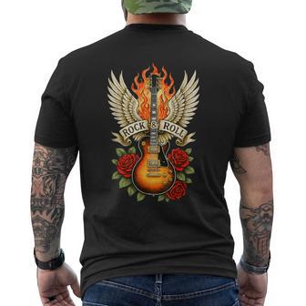 Rock And Rollintage Retro 80S T-shirt imprimé au dos - Cadeauxyz
