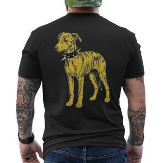 Rocker Greyhound パンクメタルロックンロールミュージックドッグ メンズTシャツ バックプリント - Kawaiitshirt