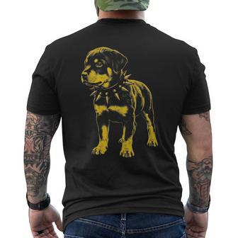 Rocker ロットワイラー パンク メタル ロックンロール ミュージック ドッグ 長袖tシャツ メンズTシャツ バックプリント - Kawaiitshirt
