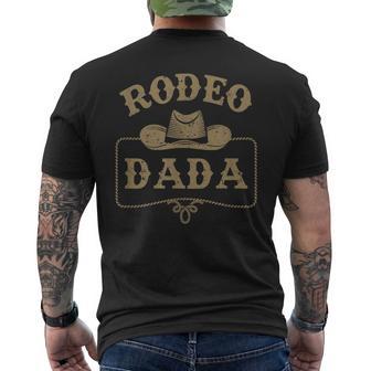 Rodeo Dada Cowboy Cowgirl Birthday Matching Family Men's T-shirt Back Print | Seseable UK