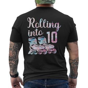 Rolling Into 10 Patines En Línea Para Patinaje De 10 Cumpleaños Camiseta Hombre Estampado Espalda - Regaloses