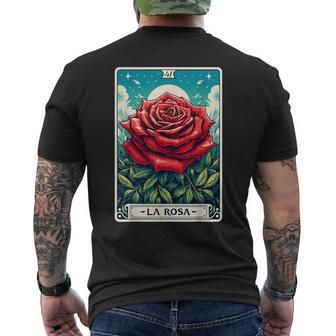 Rosa Mexican Lottery Bingo Game Roses Men's T-shirt Back Print - Thegiftio