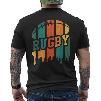 Rugby Jugador Retro Rugby Entrenador Deporte Fútbol Rugby Fans Camiseta Hombre Estampado Espalda - Regaloses