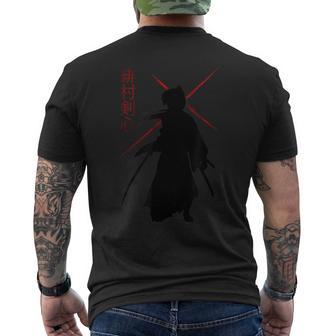 Rurouni X Samurai Warrior With Red Swords Japanese Men's T-shirt Back Print - Thegiftio UK