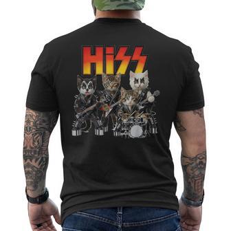 Hiss Kitten Rockers Cat Rock Men's T-shirt Back Print | Seseable UK