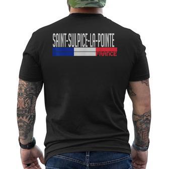 Saint-Sulpice-La-Pointe France Drapeau France Fierté De Laille T-shirt imprimé au dos - Cadeauxyz
