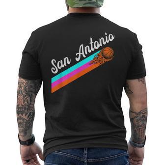 San Antonio Name Throwback Vintage Classic Men's T-shirt Back Print | Mazezy