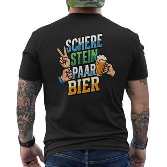 Scheretein Paar Bier Lustiges Mallorca Partyaufen T-Shirt mit Rückendruck - Seseable