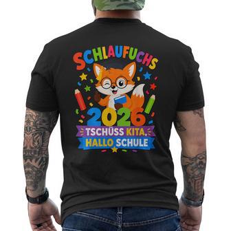 Schlaufuchs 2026 Kita Abgänger Kinder T-Shirt mit Rückendruck - Seseable