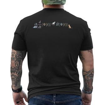 Schrodinger Cat Équation Mathématiques Et Physique Pour Chats T-shirt imprimé au dos - Cadeauxyz