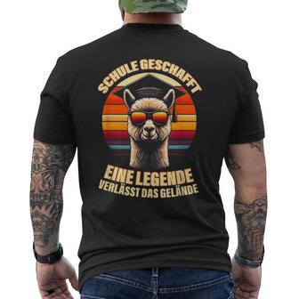 Schulabschluss Legende 10 Klasse Realschule Hauptschule Abi T-Shirt mit Rückendruck - Seseable