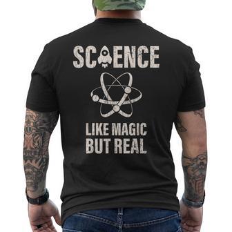 Science Like Magic But Real Wissenschaftler Geschenk Physik T-Shirt mit Rückendruck - Seseable