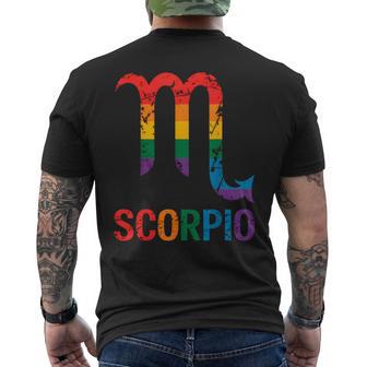 Scorpio Lgbt Pride Zodiac Sign Men's T-shirt Back Print - Thegiftio UK