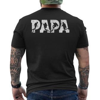 Scuba Diving Papa Scuba Diving Father's Day Vintage Men's T-shirt Back Print - Thegiftio UK