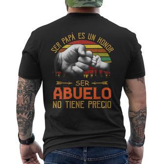Ser Papá Es Un Honorer Abuelo No Tiene Preciointage Camiseta Hombre Estampado Espalda - Regaloses