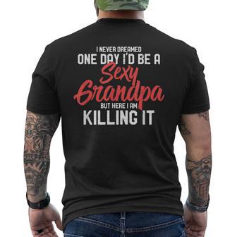 Sexy Grandpa I Great Old Grand Father I Men's T-shirt Back Print - Thegiftio UK