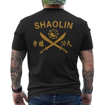 Shaolin Kung Fu Arti Marzialipada T-shirt da uomo con stampa posteriore - Novitaregali