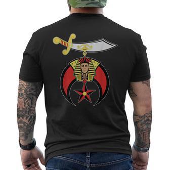 Shriners Logo Emblem Aaonms Freemasons Aeaonms Father's Day Men's T-shirt Back Print - Monsterry UK
