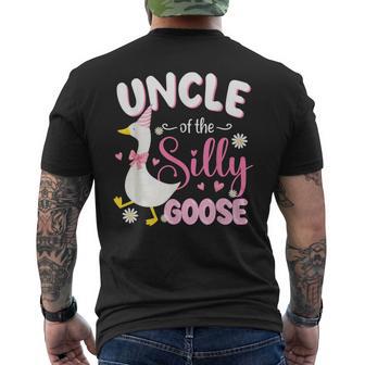 Silly Uncle Goose Uncle 1St Birthday Family Matching Party Men's T-shirt Back Print - Thegiftio UK