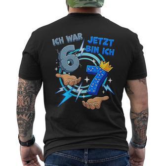 Six-Seven Meme 7 Geburtstags Ich War 6 Jetzt Bin Ich 7 T-Shirt mit Rückendruck - Seseable
