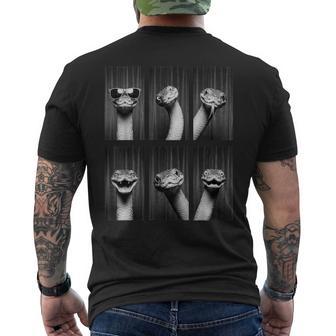 Snake Photobooth Reptile Animal Portrait Men's T-shirt Back Print - Thegiftio