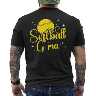 Softball G-Ma Of A Softball Player G-Ma Men's T-shirt Back Print - Thegiftio UK